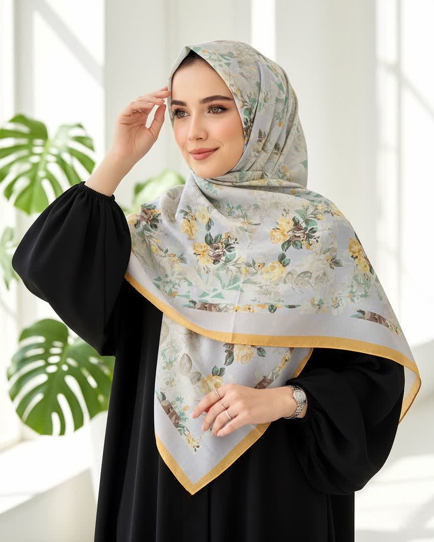 روسری کرپ نخ کد 020