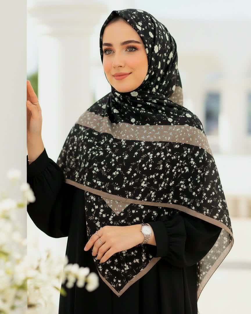 روسری کرپ نخ کد 019